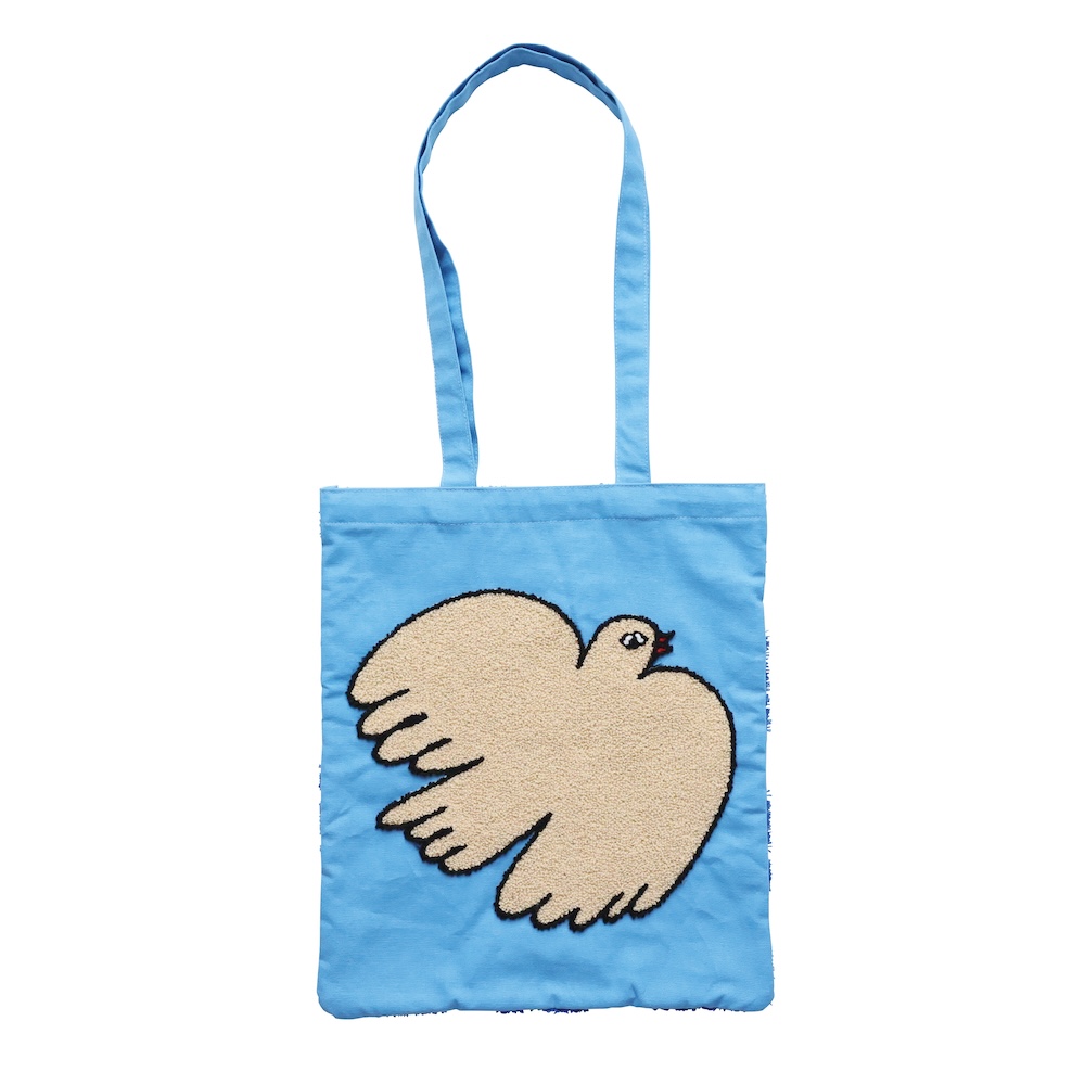 Olya Fluffy Rectangle tote bag Bird | 8000000works | エイト